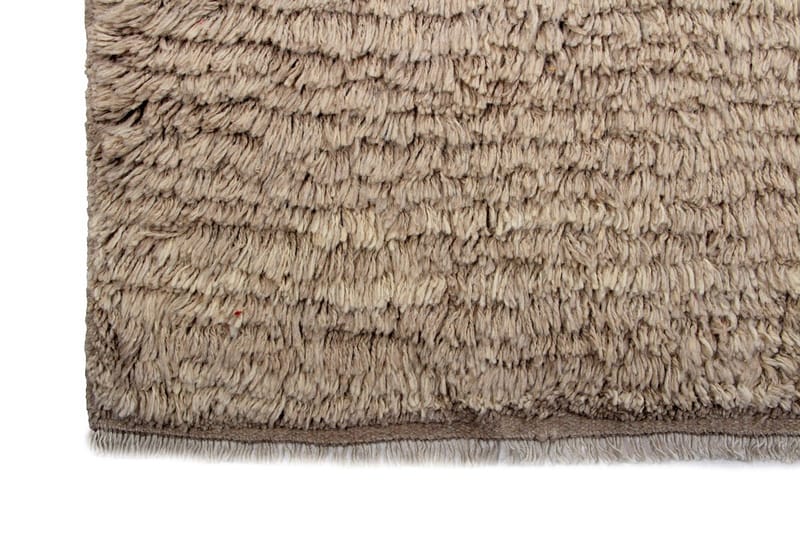 Håndknyttet Persisk Uldtæppe 200x302 cm Gabbeh Shiraz - Beige - Orientalske tæpper - Persisk tæppe