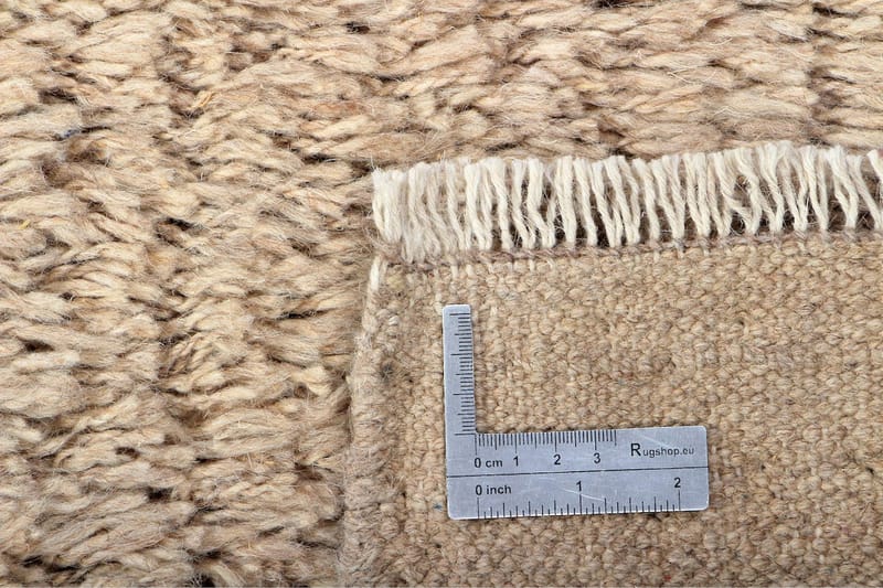 Håndknyttet Persisk Uldtæppe 200x302 cm Gabbeh Shiraz - Beige - Orientalske tæpper - Persisk tæppe