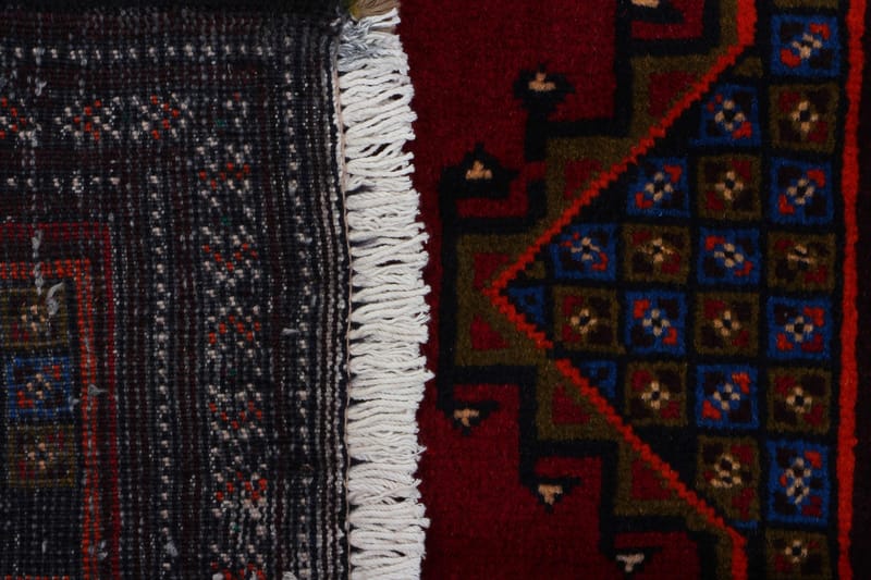 Håndknyttet Persisk tæppe 85x203 cm Kelim - Rød / sort - Orientalske tæpper - Persisk tæppe
