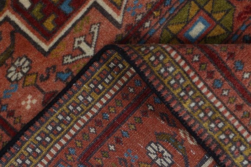 Håndknyttet persisk tæppe 81x180 cm - Kobber / grøn - Orientalske tæpper - Persisk tæppe