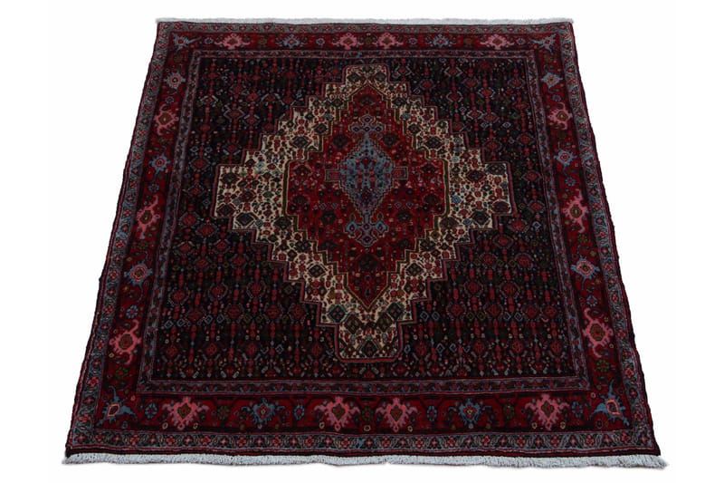 Håndknyttet persisk tæppe 132x181 cm - Mørkeblå / rød - Orientalske tæpper - Persisk tæppe