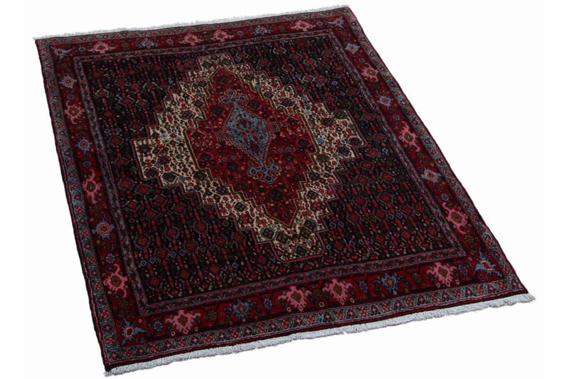 Håndknyttet persisk tæppe 132x181 cm - Mørkeblå / rød - Orientalske tæpper - Persisk tæppe
