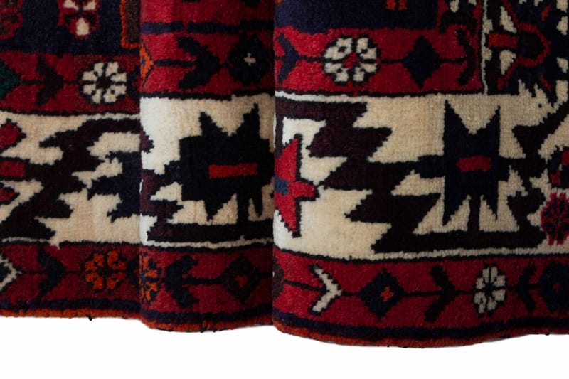 Håndknyttet persisk tæppe 159x220 cm - Rød / Beige - Orientalske tæpper - Persisk tæppe