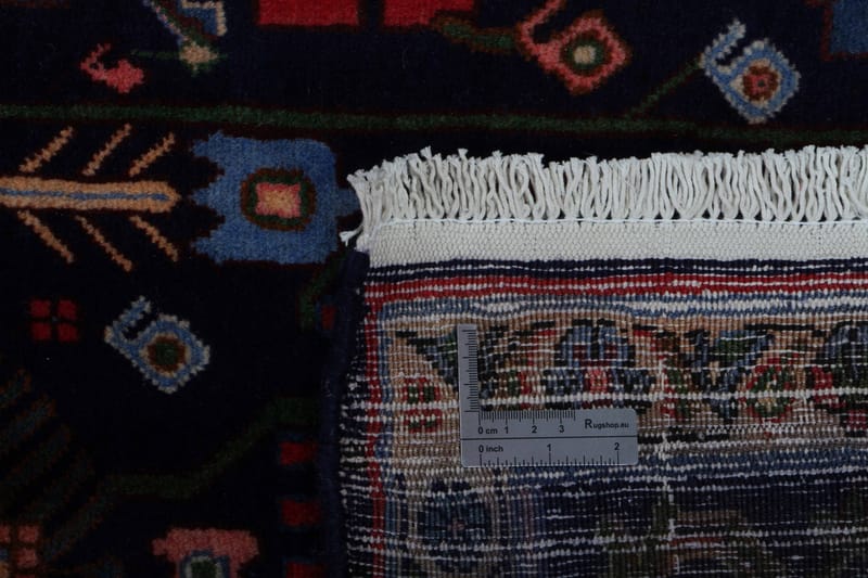 Håndknyttet persisk tæppe 127x309 cm - Mørkeblå / rød - Orientalske tæpper - Persisk tæppe
