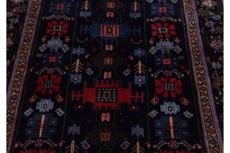 Håndknyttet persisk tæppe 127x309 cm - Mørkeblå / rød - Orientalske tæpper - Persisk tæppe