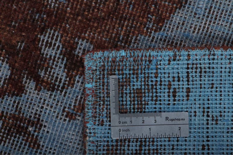 Håndknyttet persisk tæppe 123x190 cm Vintage - Blå / brun - Orientalske tæpper - Persisk tæppe