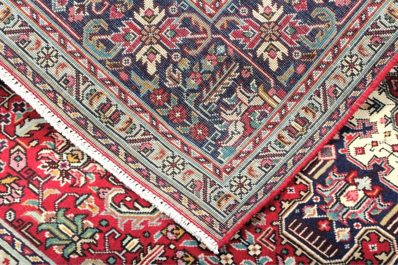Håndknyttet Persisk tæppe 195x293 cm Kelim - Rød / mørkeblå - Orientalske tæpper - Persisk tæppe