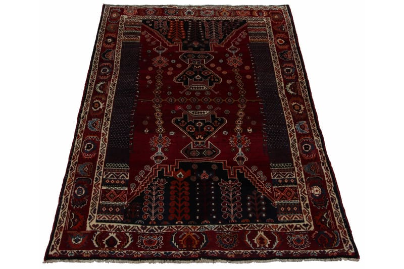 Håndknyttet persisk tæppe 148x244 cm - Rød / sort - Orientalske tæpper - Persisk tæppe