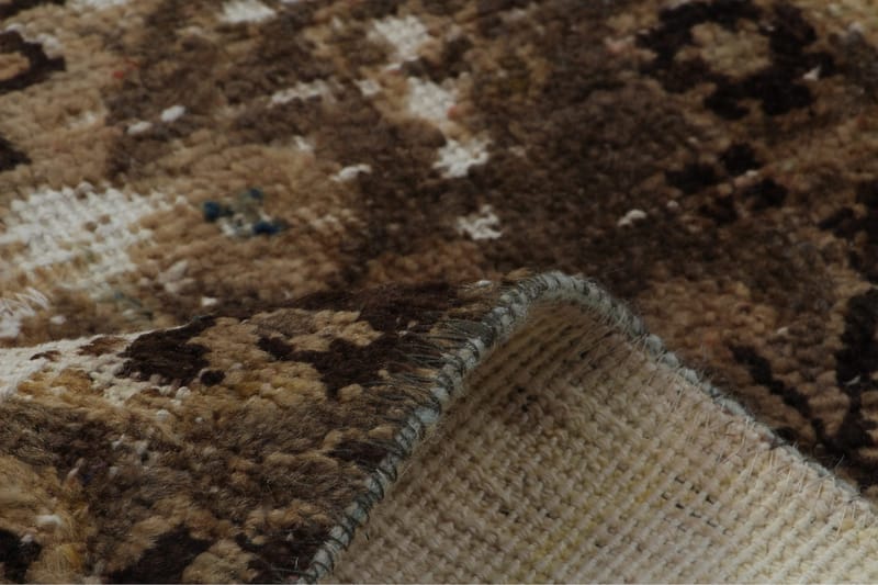 Håndknyttet persisk tæppe 136x150 cm Vintage - Beige / brun - Orientalske tæpper - Persisk tæppe