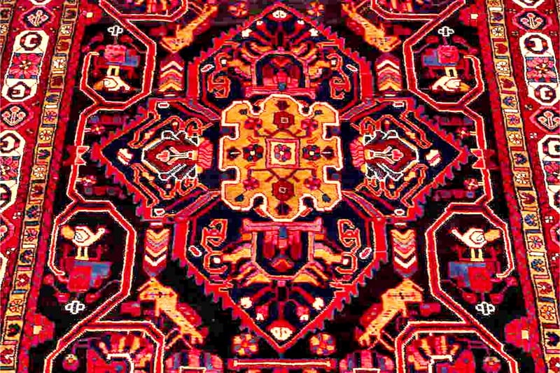 Håndknyttet persisk tæppe 160x332 cm - Rød / sort - Orientalske tæpper - Persisk tæppe