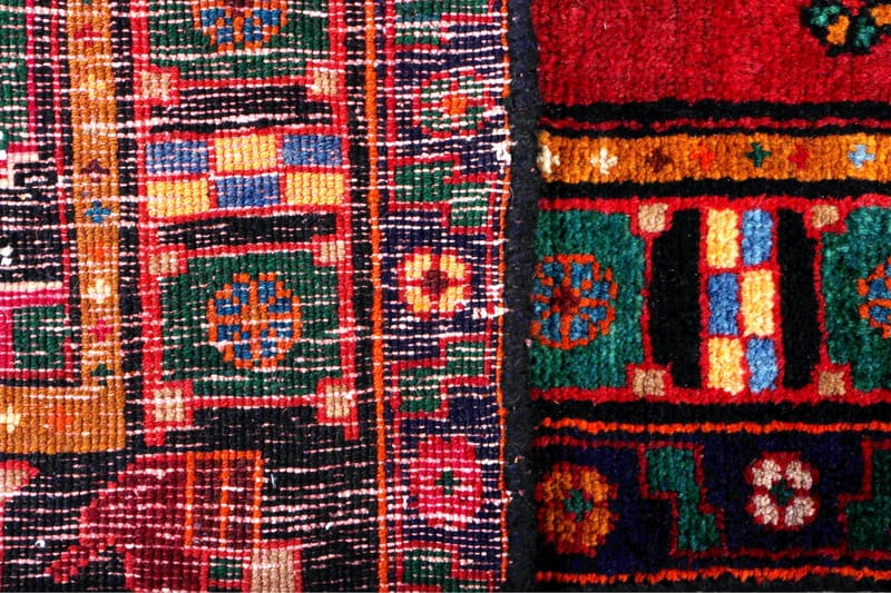 Håndknyttet Persisk tæppe 125x288 cm Kelim - R�ød / mørkeblå - Orientalske tæpper - Persisk tæppe