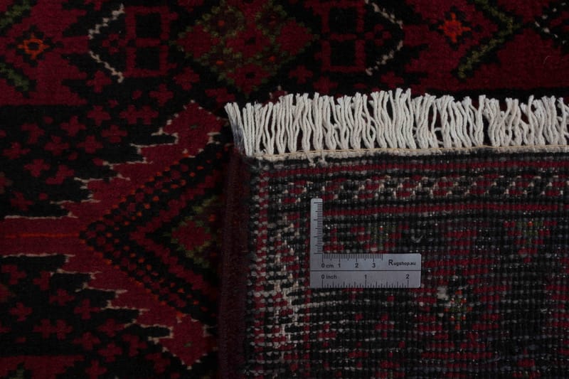 Håndknyttet persisk tæppe bølge 104x201 cm Kelim - Rød / sort - Orientalske tæpper - Persisk tæppe