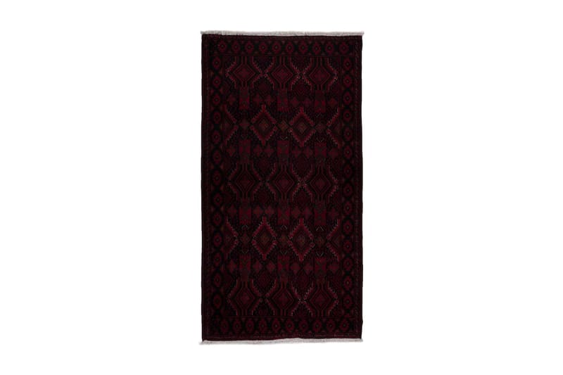 Håndknyttet persisk tæppe bølge 104x201 cm Kelim - Rød / sort - Orientalske tæpper - Persisk tæppe