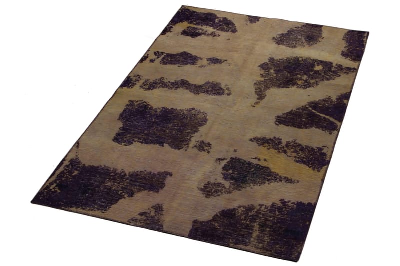 Håndknyttet persisk tæppe 133x205 cm Vintage - Beige / lilla - Orientalske tæpper - Persisk tæppe
