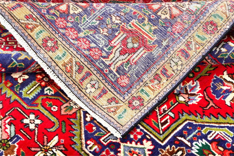 Håndknyttet persisk Patchwork 238x349 cm Kelim - Rød / mørkeblå - Orientalske tæpper - Persisk tæppe