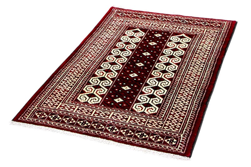 Håndknyttet persisk tæppe 83x130 cm - Mørkerød / Beige - Orientalske tæpper - Persisk tæppe