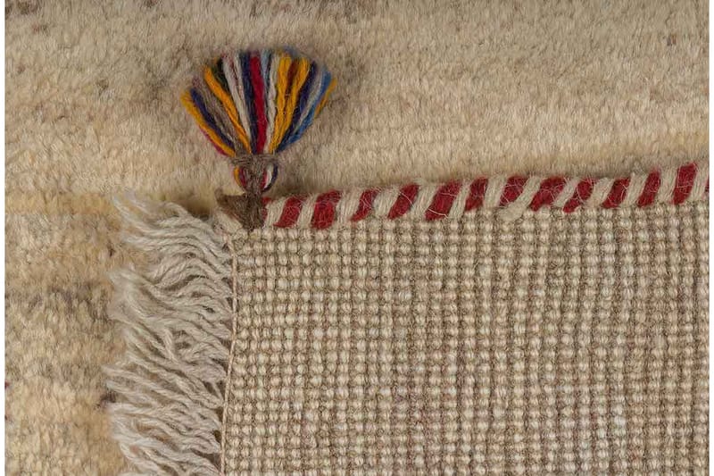 Håndknyttet Persisk Uldtæppe 68x126 cm Kelim - Beige - Orientalske tæpper - Persisk tæppe