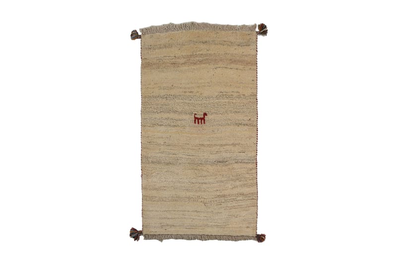 Håndknyttet Persisk Uldtæppe 68x126 cm Kelim - Beige - Orientalske tæpper - Persisk tæppe