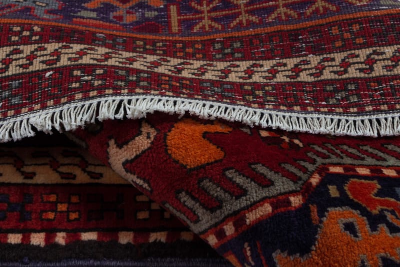 Håndknyttet persisk tæppe 129x307 cm - Mørkeblå / rød - Orientalske tæpper - Persisk tæppe