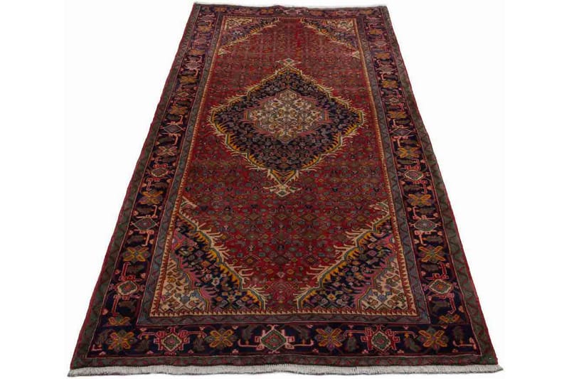 Håndknyttet persisk tæppe 155x300 cm - Rød / mørkeblå - Orientalske tæpper - Persisk tæppe