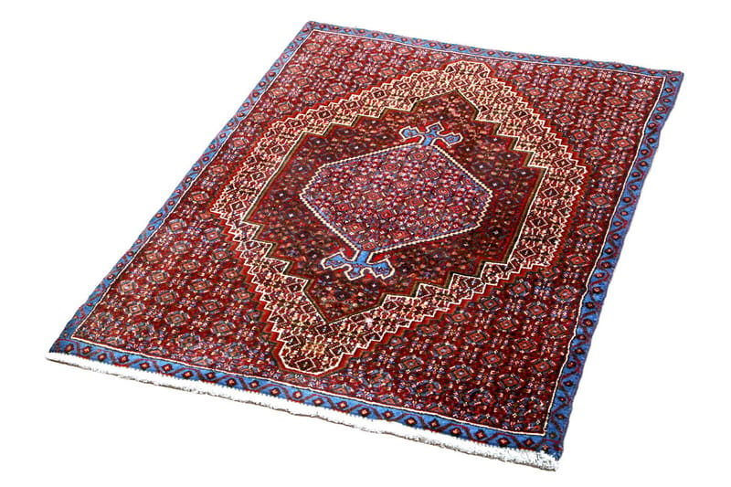 Håndknyttet persisk tæppe 75x105 cm - Rød / blå - Orientalske tæpper - Persisk tæppe