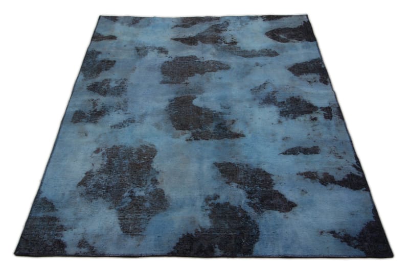 Håndknyttet persisk tæppe 162x227 cm Vintage - Blå / mørkegrøn - Orientalske tæpper - Persisk tæppe