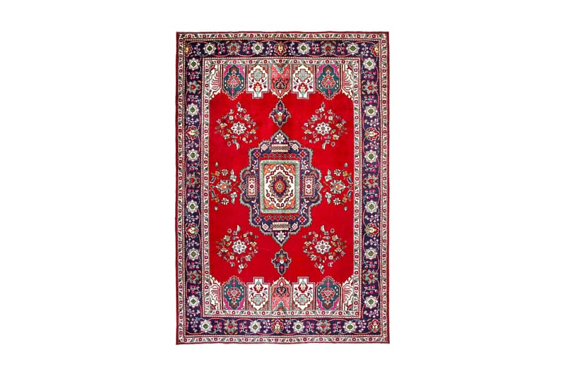 Håndknyttet persisk Patchwork 205x301 cm Kelim - Rød / mørkeblå - Orientalske tæpper - Persisk tæppe