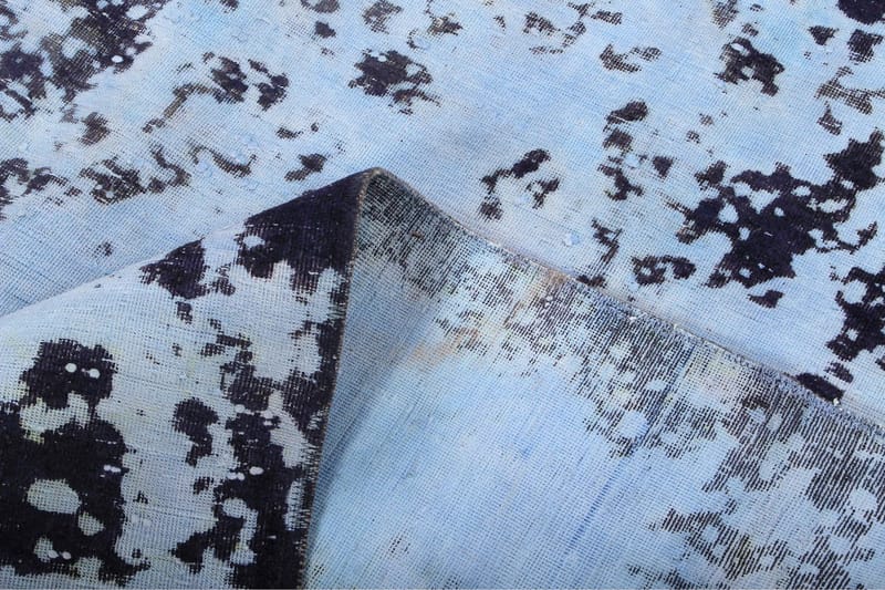 Håndknyttet persisk uldmåtte 259x327 cm Vintage - Mørk blå / blå - Orientalske tæpper - Persisk tæppe