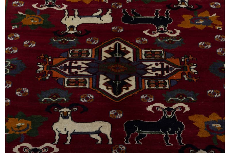 Håndknyttet persisk tæppe Varni 103x141 cm Kelim - Rød / Beige - Orientalske tæpper - Persisk tæppe