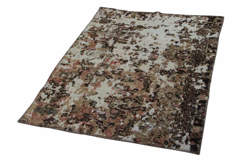 Håndknyttet persisk tæppe 91x124 cm Vintage - Beige / brun - Orientalske tæpper - Persisk tæppe