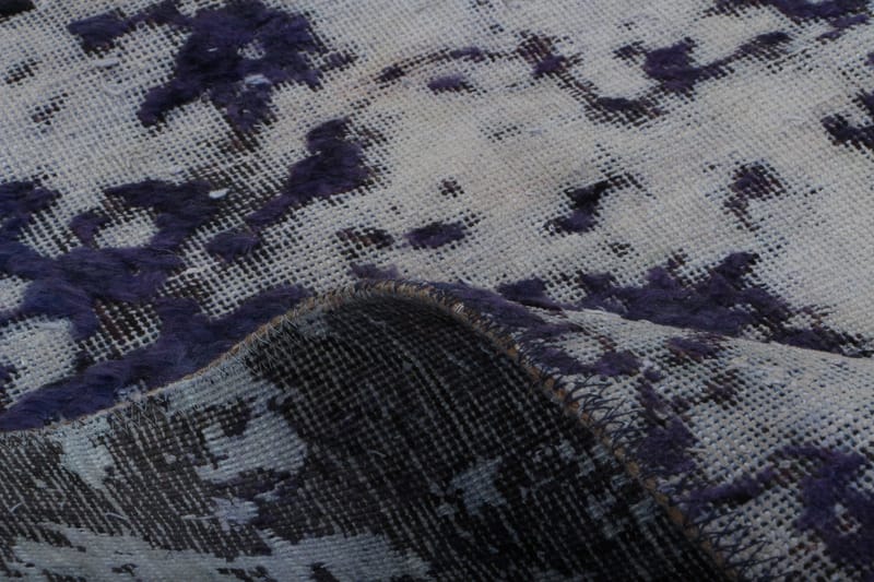 Håndknyttet persisk tæppe 80x222 cm Vintage - Blå / lilla - Orientalske tæpper - Persisk tæppe