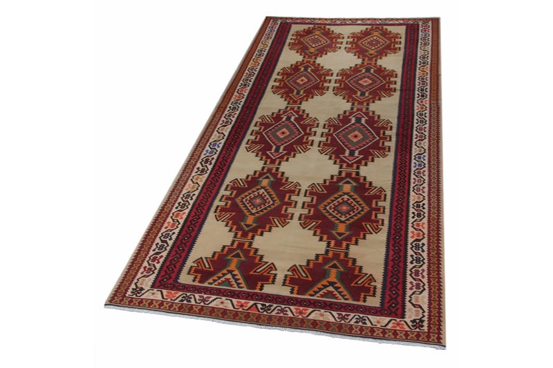 Håndknyttet persisk tæppe Varni 194x379 cm Kelim - Rød / Beige - Orientalske tæpper - Persisk tæppe