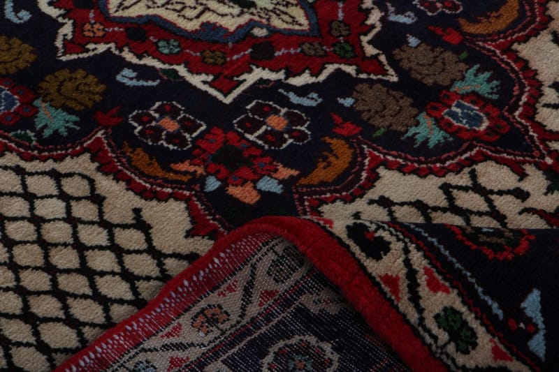 Håndknyttet persisk tæppe Varni 146x376 cm Kelim - Beige / mørkeblå - Orientalske tæpper - Persisk tæppe