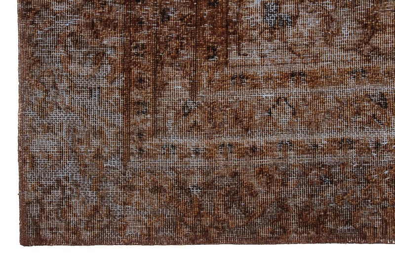 Håndknyttet persisk uldmåtte 255x344 cm Vintage - Brun / blå - Orientalske tæpper - Persisk tæppe