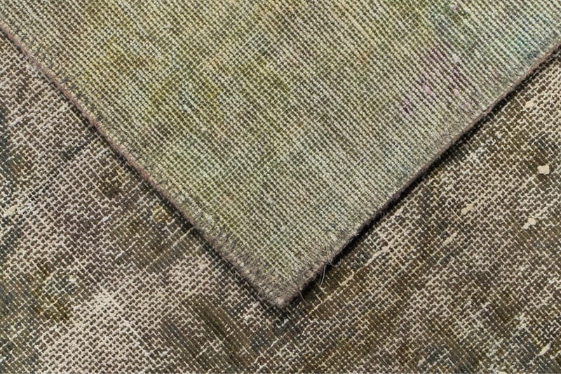 Håndknyttet persisk uldmåtte 280x398 cm Vintage - Grøn - Orientalske tæpper - Persisk tæppe