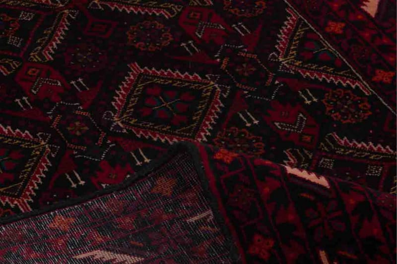 Håndknyttet persisk tæppe bølge 100x193 cm Kelim - Sort / rød - Orientalske tæpper - Persisk tæppe