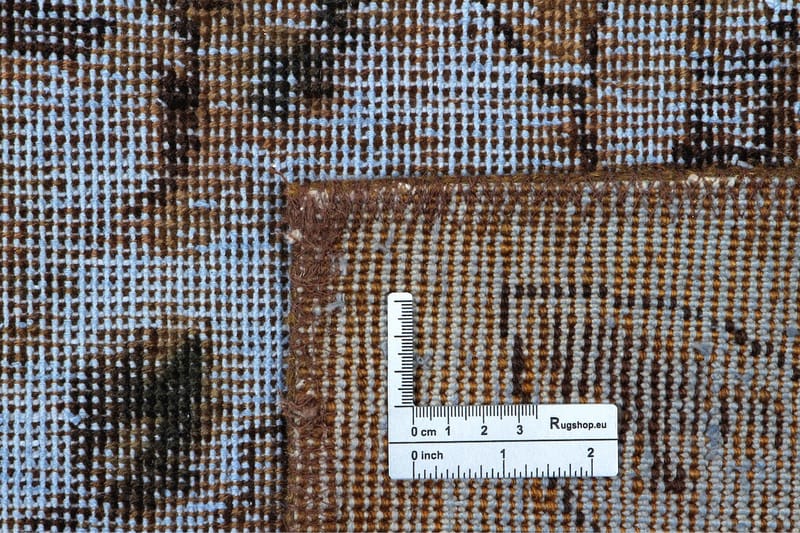 Håndknyttet persisk tæppe 261x360 cm Vintage - Blå / brun - Orientalske tæpper - Persisk tæppe