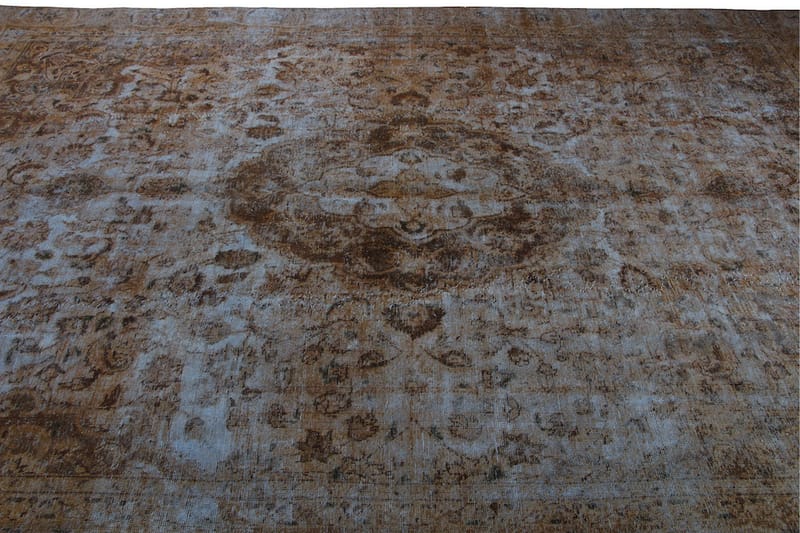 Håndknyttet persisk tæppe 261x360 cm Vintage - Blå / brun - Orientalske tæpper - Persisk tæppe