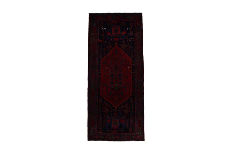 Håndknyttet persisk tæppe 128x305 cm - Mørkeblå / rød - Orientalske tæpper - Persisk tæppe