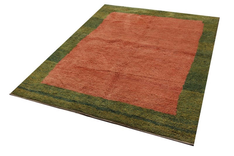 Håndknyttet Persisk Uldtæppe 190x250 cm Gabbeh Shiraz - Lyserød / Grøn - Orientalske tæpper - Persisk tæppe