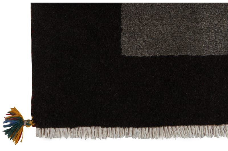 Håndknyttet persisk tæppe 95x140 cm - Grå / Sort - Orientalske tæpper - Persisk tæppe