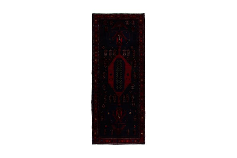 Håndknyttet persisk tæppe 132x279 cm - Mørkeblå / rød - Orientalske tæpper - Persisk tæppe