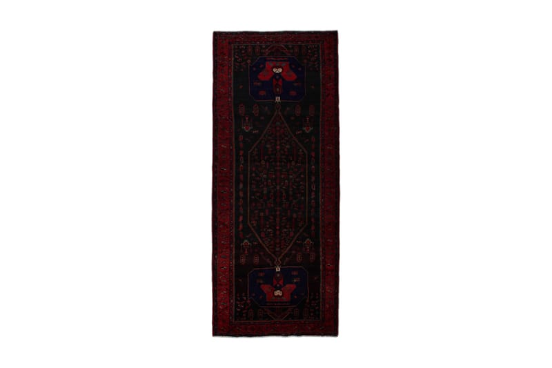 Håndknyttet persisk tæppe 152x377 cm - Mørkeblå / rød - Orientalske tæpper - Persisk tæppe