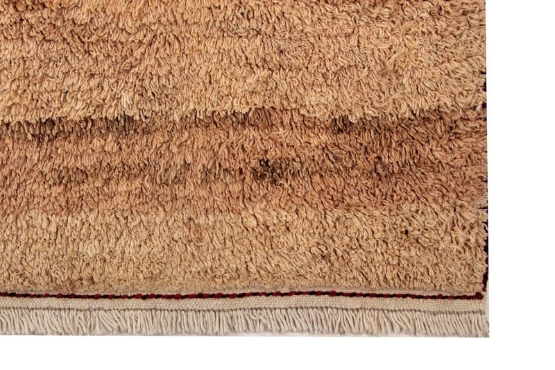 Håndknyttet Persisk Uldtæppe 162x240 cm Gabbeh Shiraz - Beige - Orientalske tæpper - Persisk tæppe