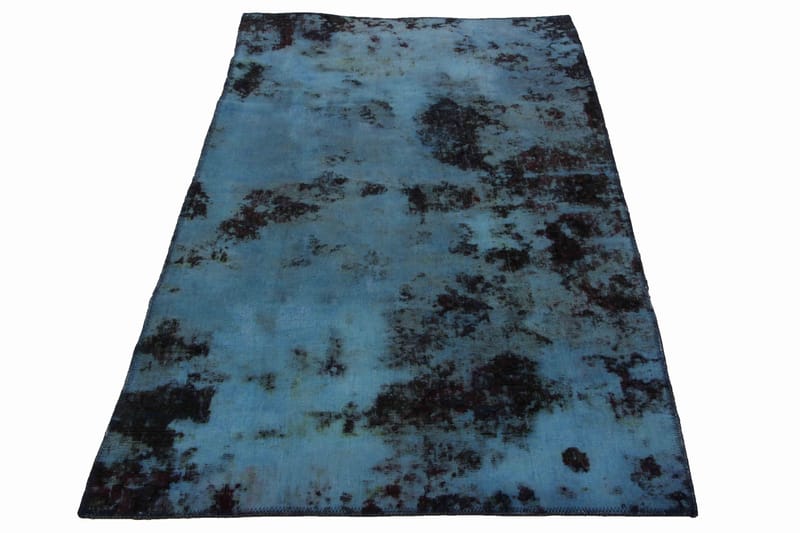 Håndknyttet persisk tæppe 102x200 cm Vintage - Blå / mørkeblå - Orientalske tæpper - Persisk tæppe