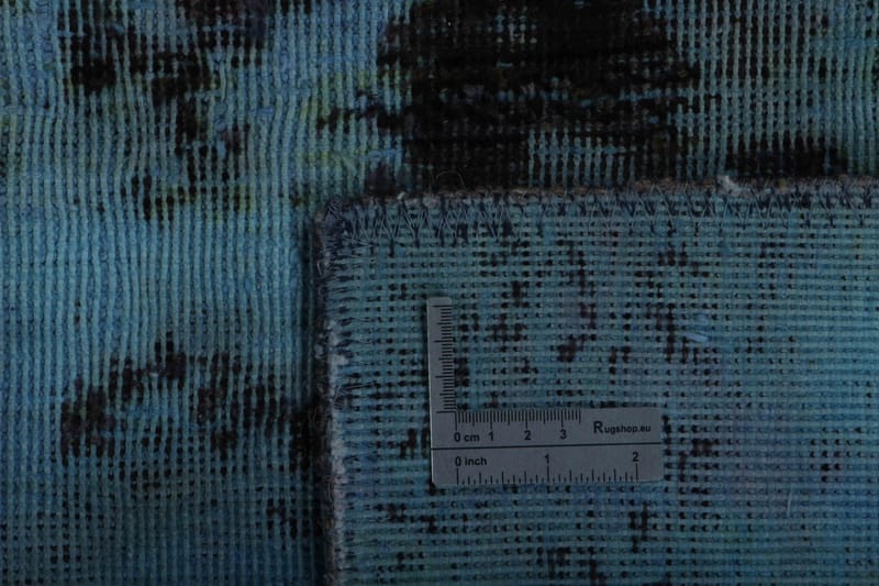 Håndknyttet persisk tæppe 102x200 cm Vintage - Blå / mørkeblå - Orientalske tæpper - Persisk tæppe