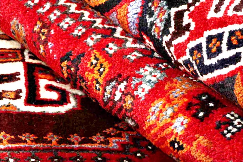 Håndknyttet persisk tæppe 179x253 cm - Rød / Beige - Orientalske tæpper - Persisk tæppe