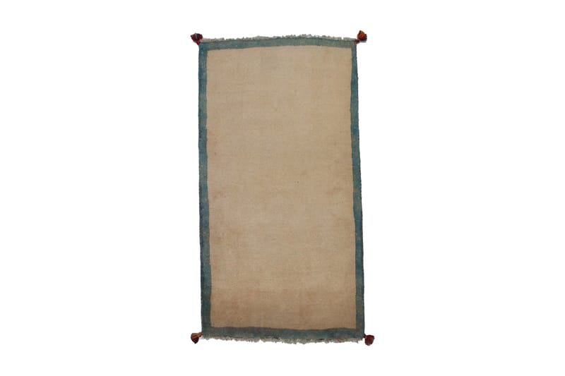 Håndknyttet persisk tæppe 75x143 cm Gabbeh Shiraz - Beige / blå - Orientalske tæpper - Persisk tæppe