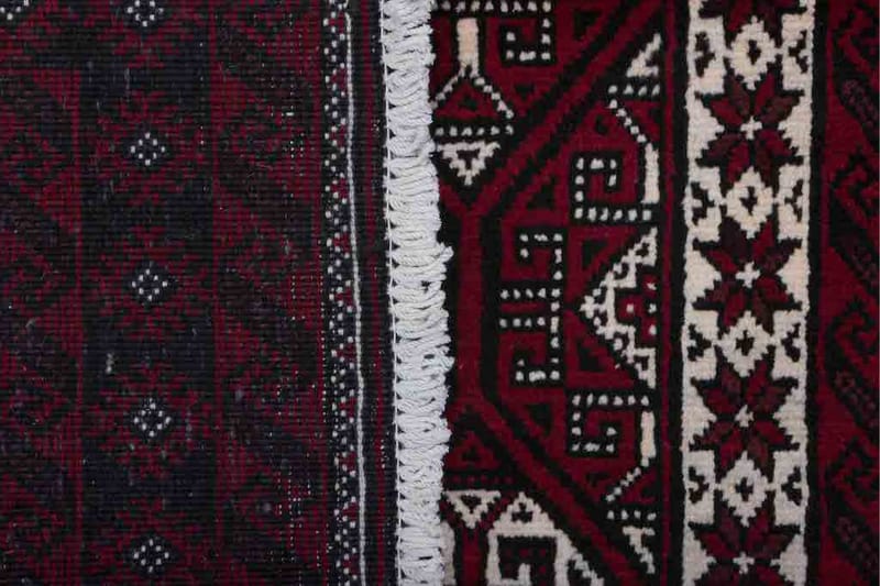 Håndknyttet persisk tæppe bølge 102x190 cm Kelim - Rød / sort - Orientalske tæpper - Persisk tæppe