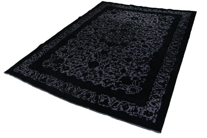 Håndknyttet persisk uldmåtte 282x385 cm Vintage - Mørkegrøn - Orientalske tæpper - Persisk tæppe